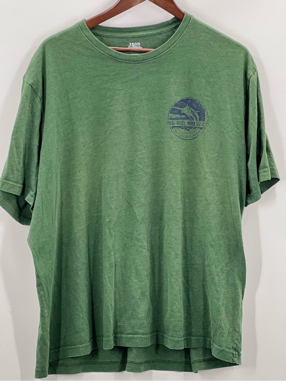183 IZOD Green Short-Sleeve Crewneck T-Shirt
